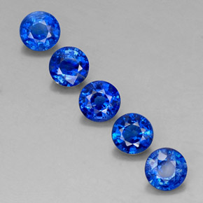  ct natürliche blauer Disthen-Edelsteine, Rundschliff, VS-SI
