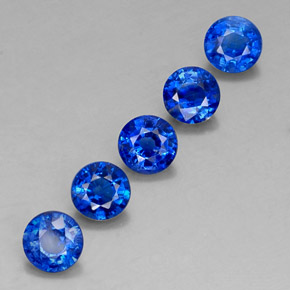  ct natürliche blauer Disthen-Edelsteine, Rundschliff, VS-SI