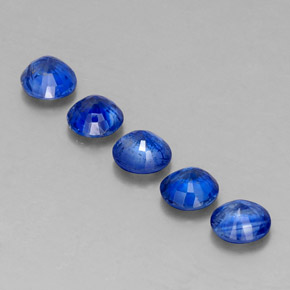  ct natürliche blauer Disthen-Edelsteine, Rundschliff, VS-SI