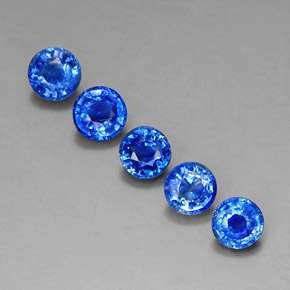  ct natürliche blauer Disthen-Edelsteine, Rundschliff, VS