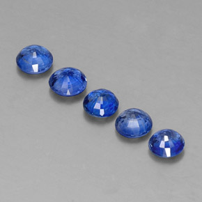  ct natürliche blauer Disthen-Edelsteine, Rundschliff, VS