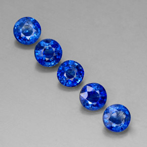  ct natürliche blauer Disthen-Edelsteine, Rundschliff, VS-SI