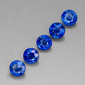  ct natürliche blauer Disthen-Edelsteine, Rundschliff, VS-SI