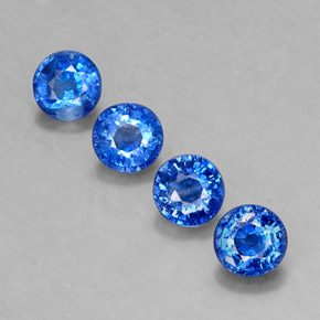  ct natürliche blauer Disthen-Edelsteine, Rundschliff, VS-SI