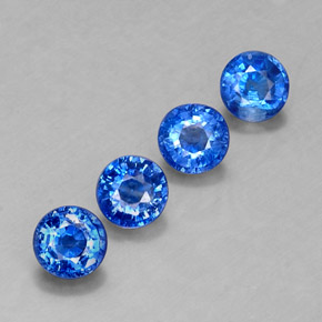 ct natürliche blauer Disthen-Edelsteine, Rundschliff, VS-SI