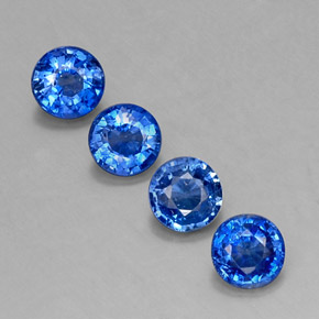  ct natürliche blauer Disthen-Edelsteine, Rundschliff, VS-SI