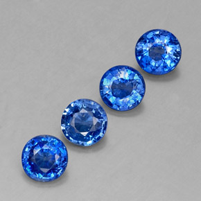  ct natürliche blauer Disthen-Edelsteine, Rundschliff, VS-SI