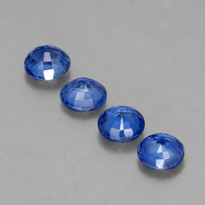  ct natürliche blauer Disthen-Edelsteine, Rundschliff, VS-SI