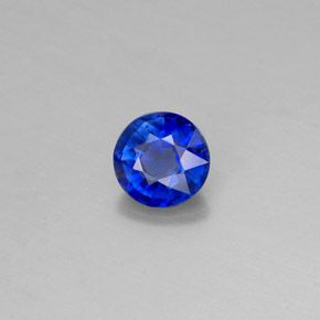 0,63 ctw natürlicher blauer Disthen, Rundschliff, VS