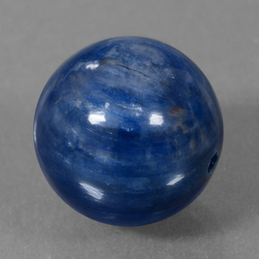 12,83 ctw natürlicher blauer Disthen, Sphäre / Kugel, Lichtundurchlässig