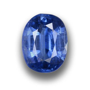 1,37 ctw natürlicher blauer Disthen, Oval Schliff, VS-SI