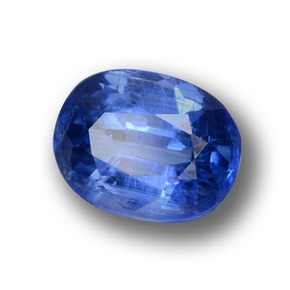 1,37 ctw natürlicher blauer Disthen, Oval Schliff, VS-SI