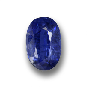 1,11 ctw natürlicher blauer Disthen, Oval Schliff, VS-SI