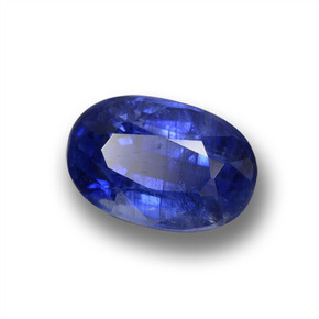 1,11 ctw natürlicher blauer Disthen, Oval Schliff, VS-SI