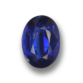 1,01 ctw natürlicher blauer Disthen, Oval Schliff, VS-SI