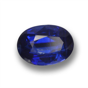 1,01 ctw natürlicher blauer Disthen, Oval Schliff, VS-SI