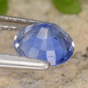 0,93 ctw natürlicher blauer Disthen, Rundschliff, VS-SI