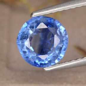 1,38 ctw natürlicher blauer Disthen, Rundschliff, VS-SI