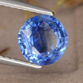 1,38 ctw natürlicher blauer Disthen, Rundschliff, VS-SI