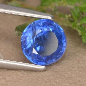 0,91 ctw natürlicher blauer Disthen, Rundschliff, VS-SI