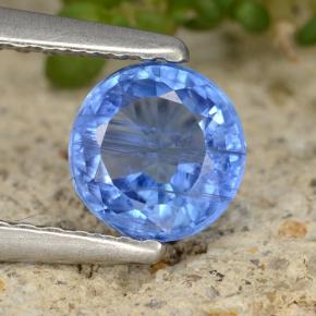 0,76 ctw natürlicher blauer Disthen, Rundschliff, VS-SI