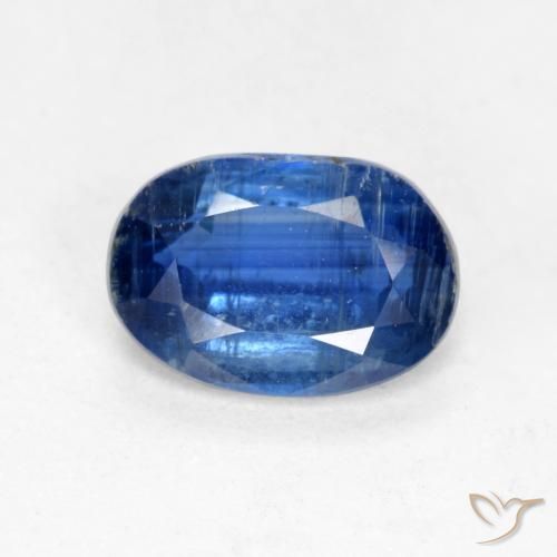 0.98ct Natürlicher dunkelblau Kyanit, Oval, SI