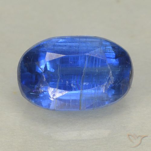 0.86ct Natürlicher Navy blau Kyanit, Oval, VS-SI, Photo A