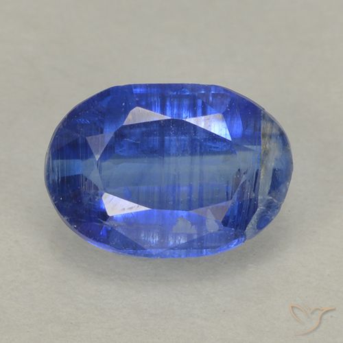 0.87ct Natürlicher tiefblau Kyanit, Oval, VS-SI
