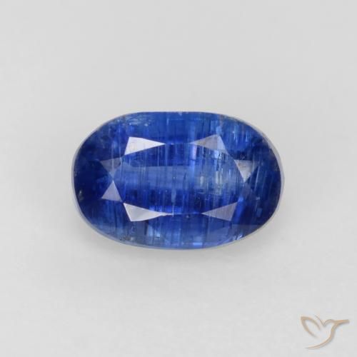 0.74ct Natürlicher dunkelblau Kyanit, Oval, SI-I1