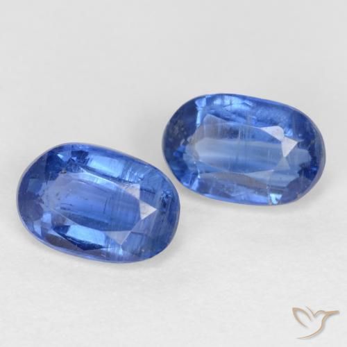 1.39 ct natürliche tiefblau Kyanit-Edelsteine, Oval, SI