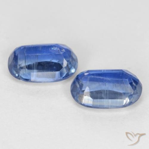 1.39 ct natürliche tiefblau Kyanit-Edelsteine, Oval, SI