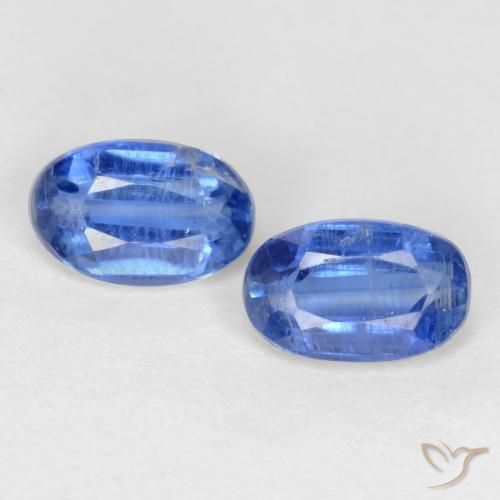 0.79ctw Natürlicher Navy blau Kyanit, Oval, SI-I1