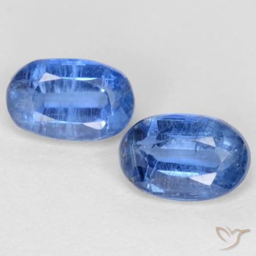 1.27ctw Natürlicher Helles Marineblau Kyanit, Oval, SI