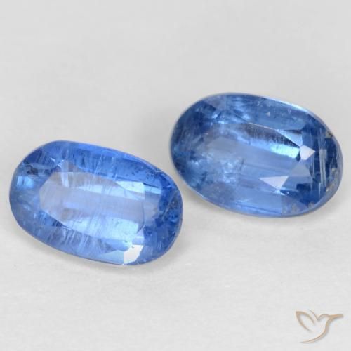 1.27 ct natürliche Helles Marineblau Kyanit-Edelsteine, Oval, SI