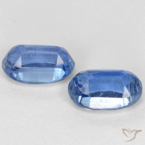 1.27 ct natürliche Helles Marineblau Kyanit-Edelsteine, Oval, SI