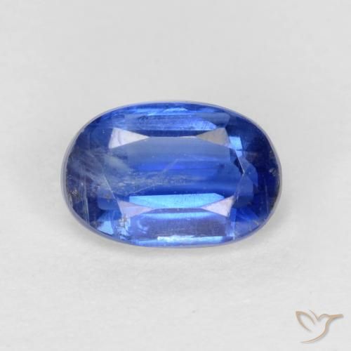 0.71ct Natürlicher Navy blau Kyanit, Oval, SI-I1