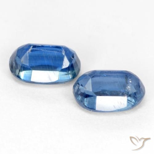 1.59 ct natürliche Mittelblau Kyanit-Edelsteine, Oval, SI-I1