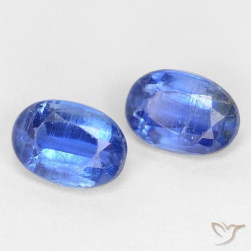 1.09 ct natürliche dunkelblau Kyanit-Edelsteine, Oval, SI-I1