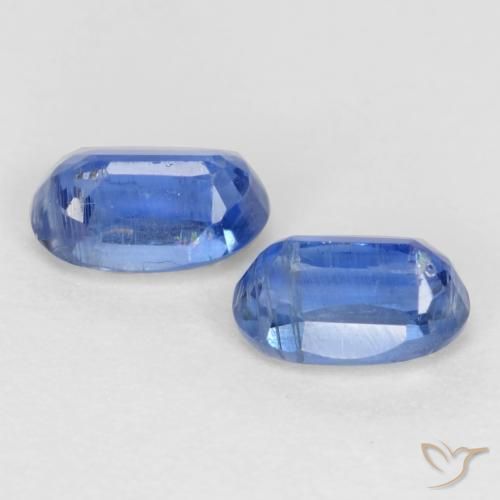 0.73 ct natürliche tiefblau Kyanit-Edelsteine, Oval, SI-I1