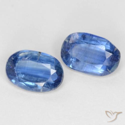 1.27 ct natürliche dunkelblau Kyanit-Edelsteine, Oval, I1