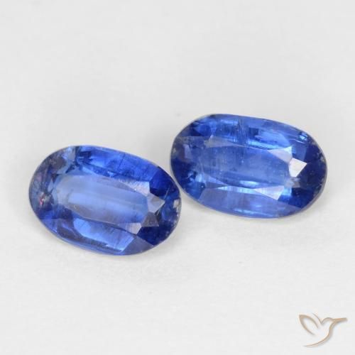 0.98 ct natürliche tiefblau Kyanit-Edelsteine, Oval, SI-I1