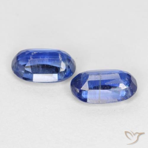 0.98 ct natürliche tiefblau Kyanit-Edelsteine, Oval, SI-I1