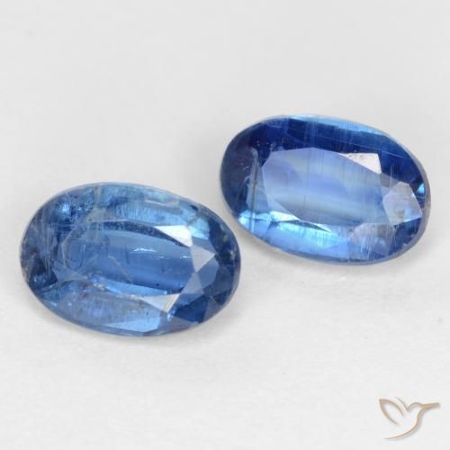 1.46 ct natürliche Mittelblau Kyanit-Edelsteine, Oval, I1