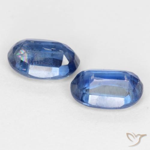 1.46 ct natürliche Mittelblau Kyanit-Edelsteine, Oval, I1