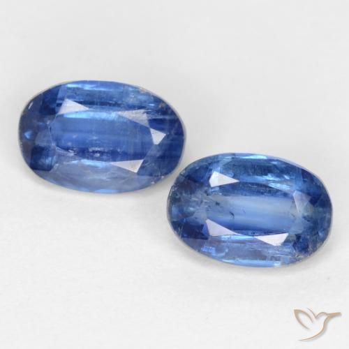 1.39ctw Natürlicher tiefblau Kyanit, Oval, I1
