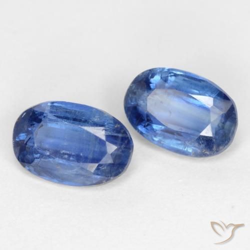 1.39 ct natürliche tiefblau Kyanit-Edelsteine, Oval, I1