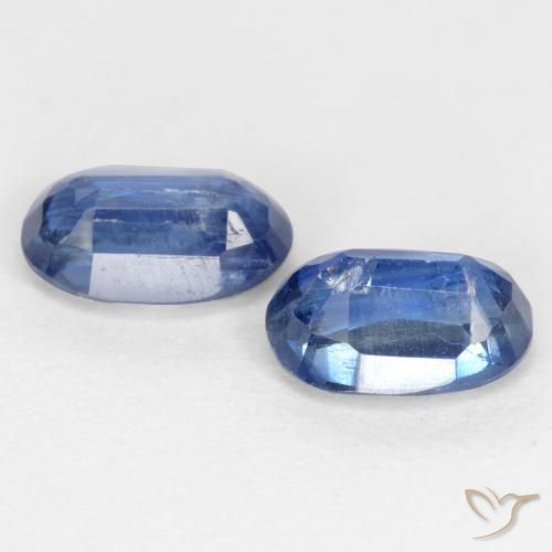 1.39 ct natürliche tiefblau Kyanit-Edelsteine, Oval, I1