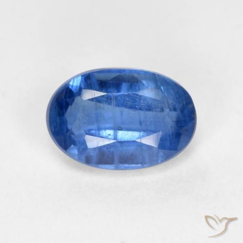 0.69ct Natürlicher Navy blau Kyanit, Oval, SI-I1