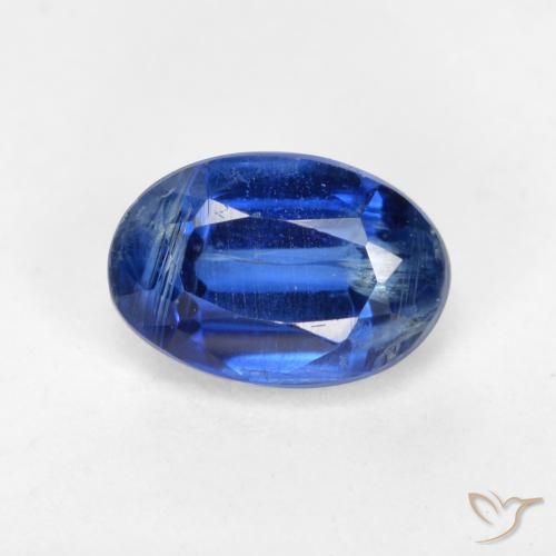 0.78ct Natürlicher Navy blau Kyanit, Oval, SI-I1, Photo A