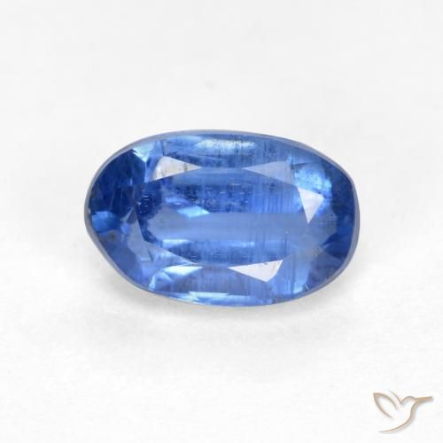 0.69ct Natürlicher tiefblau Kyanit, Oval, VS-SI
